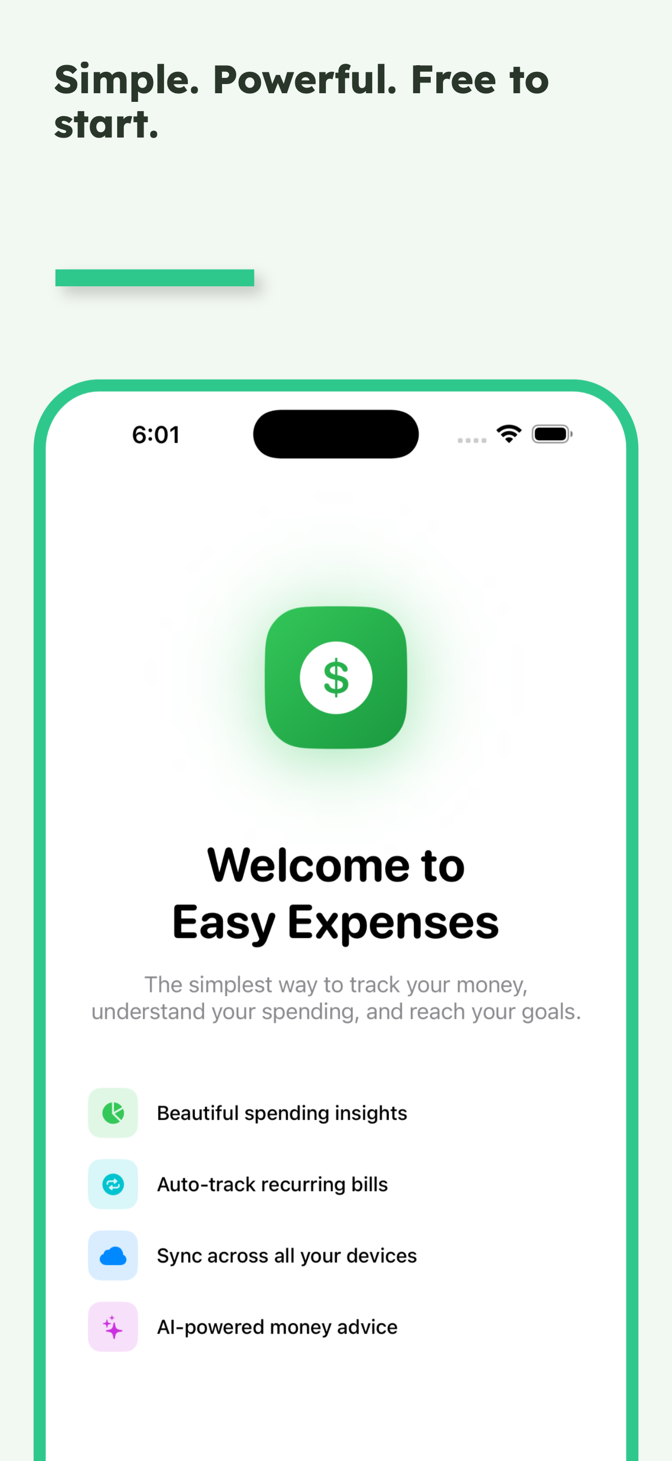 Easy Expenses Tracker 2 App Store screenshot placeholder
