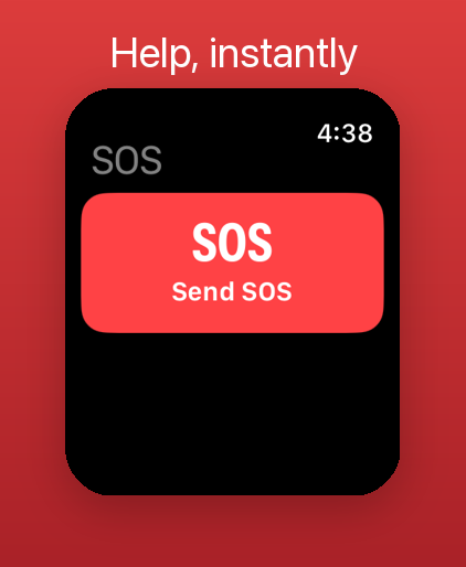 Apple Watch SOS button